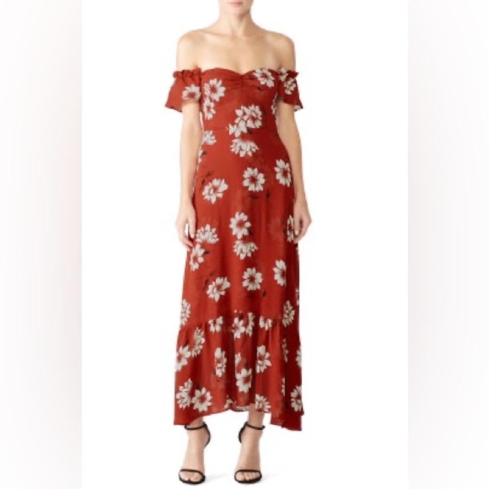 Reformation floral dress.